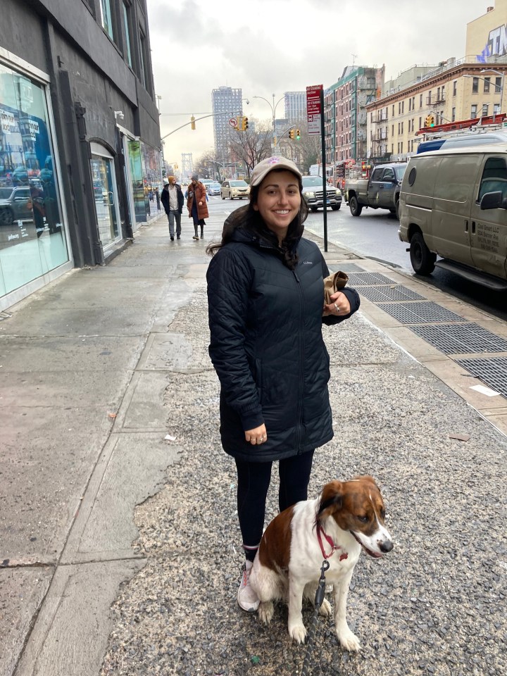 Sarah and her dog Penny